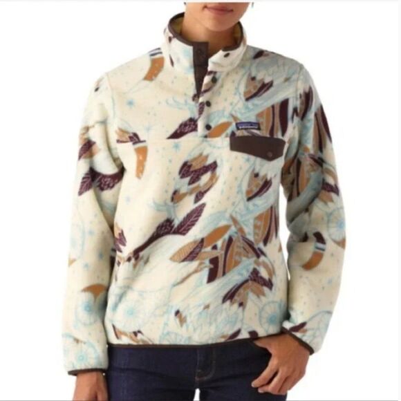 PATAGONIA Synchilla Snap-T Pullover Moon Owl XS - Picture 2 of 14